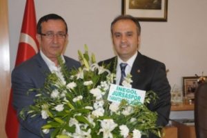 İneg&ouml;l Bursaspor Derneği'nden Aktaş'a ziyaret