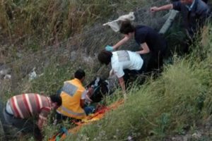 &Ccedil;anakkale'de motosiklet kazası