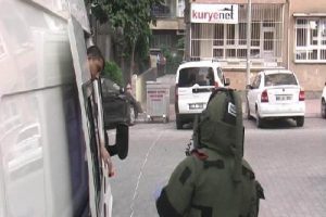&Ccedil;&ouml;p konteynırında bomba paniği