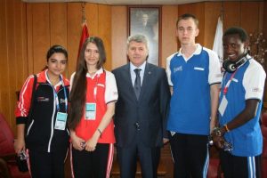 G&uuml;rsal'a T&uuml;rk&ccedil;e Olimpiyatları &ouml;ğrencilerinden ziyaret