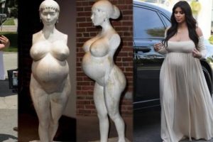 Kim Kardashian'ın hamile hali &ouml;l&uuml;ms&uuml;zleşti