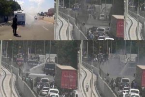 Bursa'da faciayı TOMA b&ouml;yle &ouml;nledi
