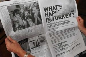 Amerikan gazetelerinde Gezi Parkı ilanı