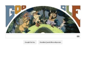 Maurice Sendak'ın 85. Doğum g&uuml;n&uuml; i&ccedil;in Google'dan &ouml;zel doodle
