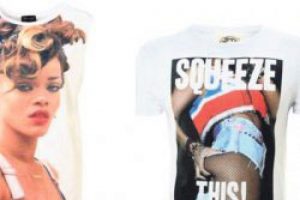 Rihanna'nın kalçasını tişörte bastılar