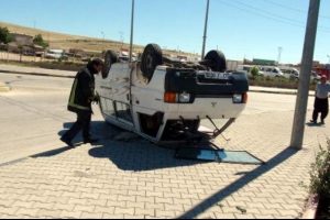 &Ccedil;alınan minib&uuml;s&uuml;n&uuml; kaza yapınca buldu