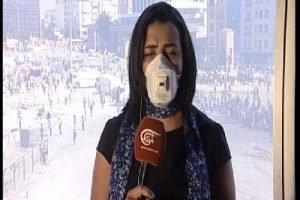 L&uuml;bnanlı muhabirin Taksim'deki zor anları