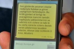 Emniyet m&uuml;d&uuml;r&uuml;nden polislere SMS ile teşekk&uuml;r