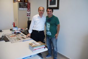 Veysel Diker belediyeyi ziyaret etti