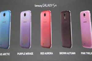 Samsung Galaxy S4 rengarenk oldu