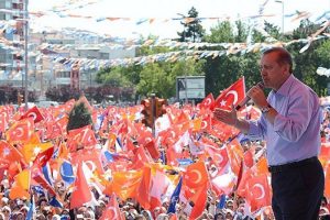 Erzurum'da Milli İradeye Saygı Mitingi