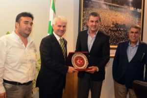 Şahin, &Ccedil;elik ve Topuk'tan ziyaret