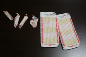 Şans kuponu arasında esrar satışı