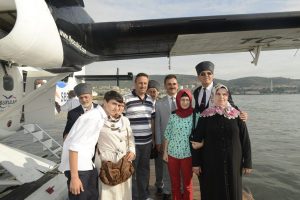 Şehit ailelerine havadan Gemlik turu