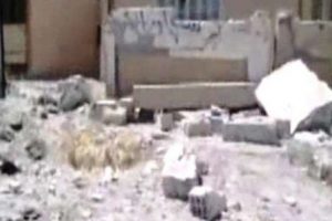 Esad g&uuml;&ccedil;leri okulu bombaladı