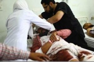 Mısır'da yaralılar, camiye kurulan hastanede tedavi ediliyor
