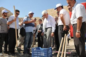 Karaman Kalesinde kazı &ccedil;alışmaları başladı