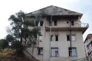 Mahallede yangın paniği