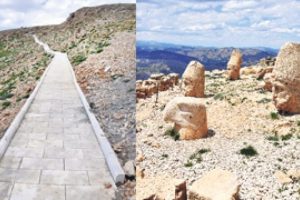 Nemrut Dağı'na kolay &ccedil;ıkılsın diye...