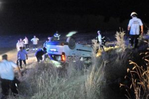 Polis gece karanlığında yaralı aradı