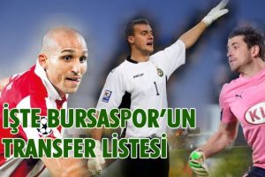 İşte Bursaspor'un transfer listesi