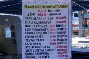 Eylemcilere indirimli tekne turu