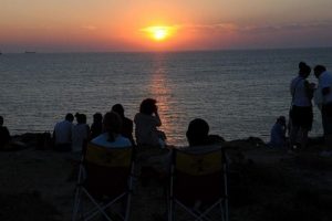 Bozcaada'da g&uuml;nbatımı turizmi