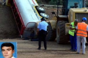TIR hızlı tren inşaatına girdi