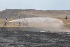 Antik kentte korkutan yangın
