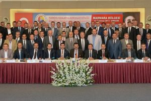 Hisarcıklıoğlu ile Bursa'daki oda ve borsa başkanları buluştu