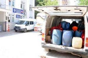 2 ton akaryakıt ele ge&ccedil;irildi