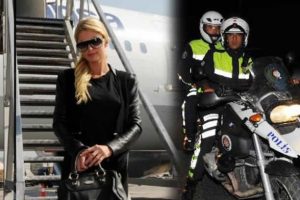 Paris Hilton, polisin sicilini bozdu
