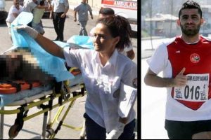 Milli atlet g&ouml;&ccedil;&uuml;k altında kaldı