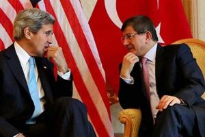 Davutoğlu, Kerry ile g&ouml;r&uuml;şt&uuml;