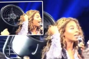 Beyonce'nin sa&ccedil;ları vantilat&ouml;re sıkıştı!
