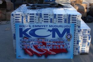 Bolu'da ka&ccedil;ak sigara vurgunu!