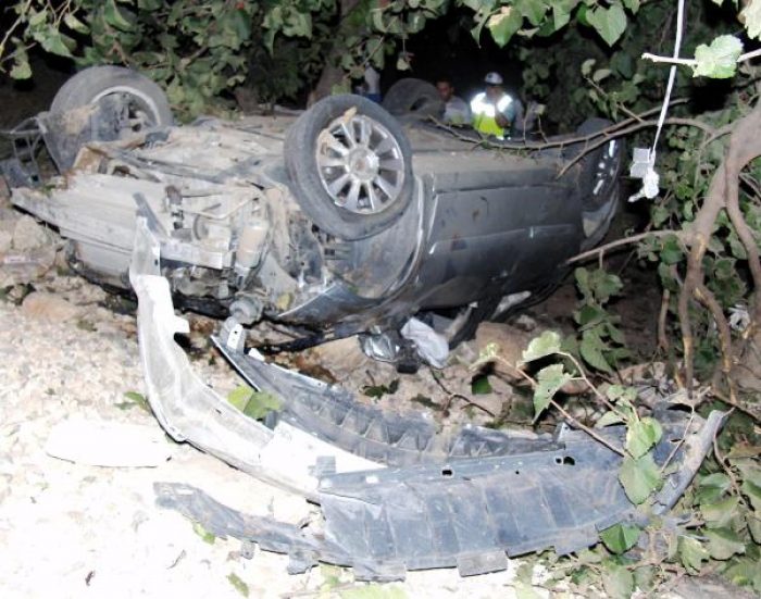 Kahramanmaraş'ta otomobil devrildi