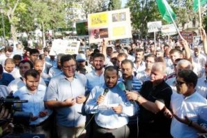 Gaziantep'te Mısır protestosu
