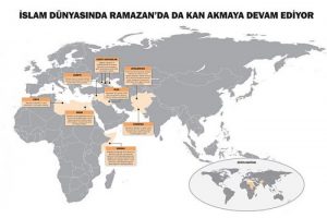 Ramazanda İslam d&uuml;nyasında  kan durmadı