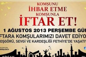 İlgin&ccedil; sloganlı iftar daveti