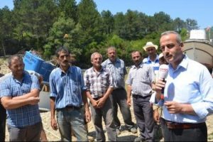 Sel gitti izi kaldı