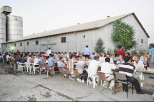 Suriye sınırında iftar