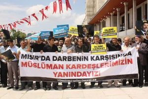 Muğla'da Mısır cuntasına protesto