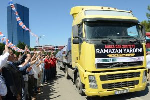 Yardım TIR'ları Bursa'dan yola &ccedil;ıktı