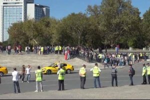 Taksim'de yoğun &ouml;nlem