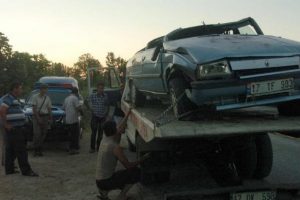 Hastane yolunda feci kaza