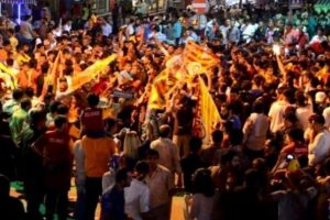 Taksim'de kupa sevinci