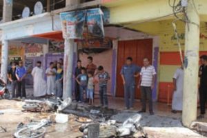 Bombalı motosiklet dehşet sa&ccedil;tı