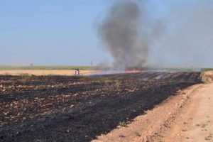 Rasulayn'dan atılan havan mermisi yangın &ccedil;ıkardı