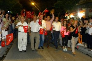 Edirne'de bayrak y&uuml;r&uuml;y&uuml;ş&uuml; yapıldı